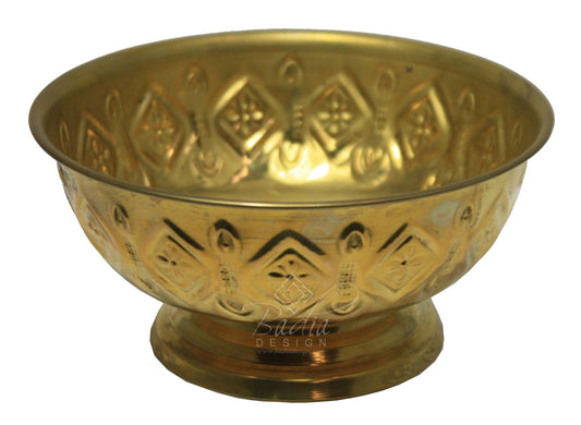 Hand Designed Brass Bowl - HD197