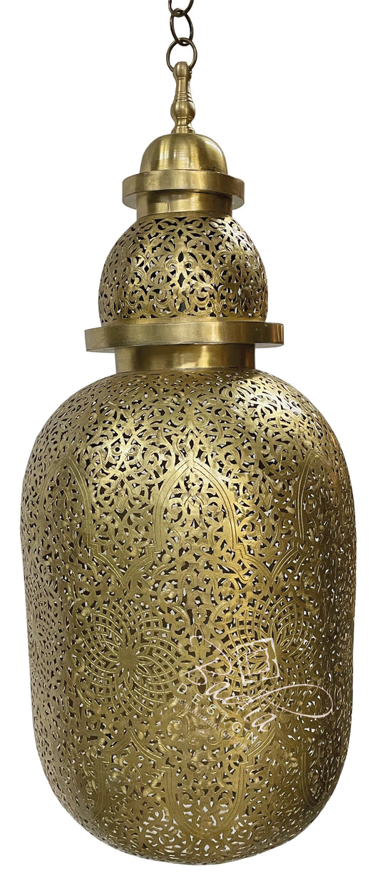 Brass Chandelier with Intricate Patterns