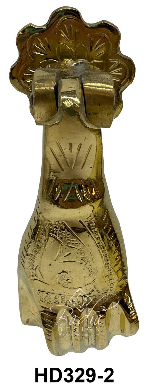 Moroccan Brass Hand Door Knocker