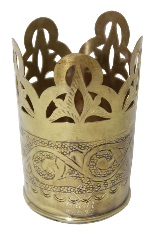 Handmade Brass Tea Glass Holder
