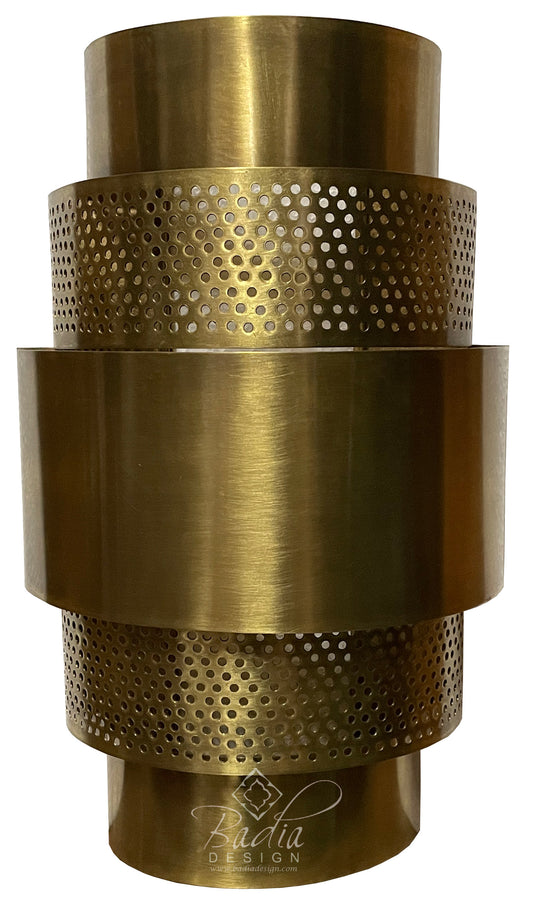 Intricately Designed Brass Wall Sconce