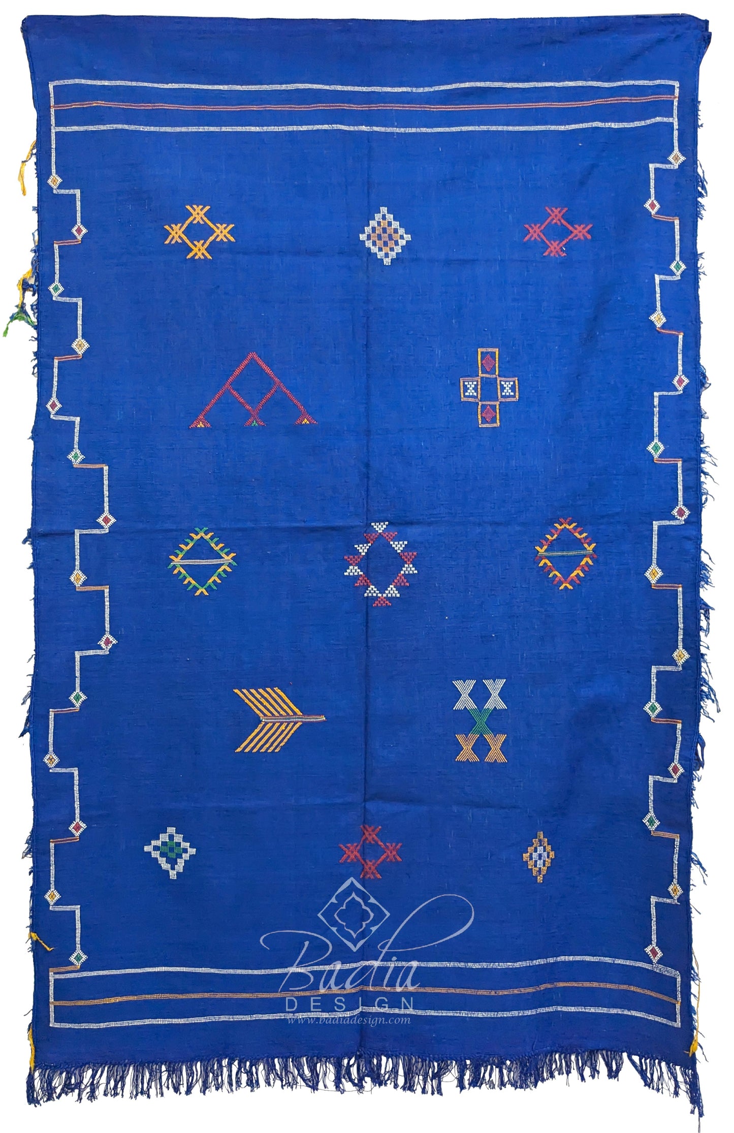 Blue Cactus Silk Rug