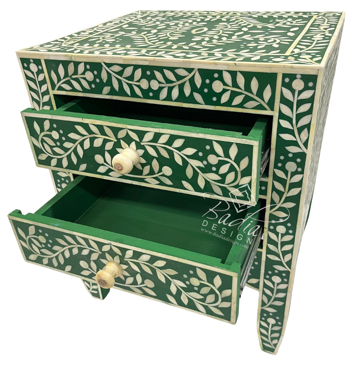Handcrafted Moroccan Camel Bone Nightstand