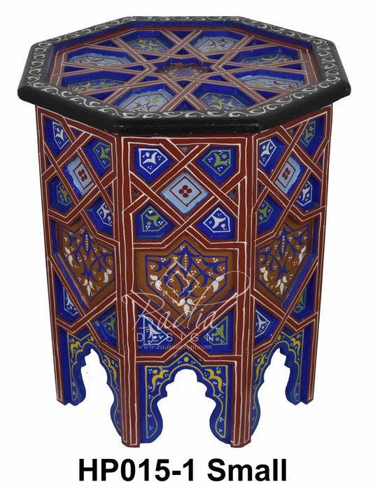 Carved Wood Hand Painted Table