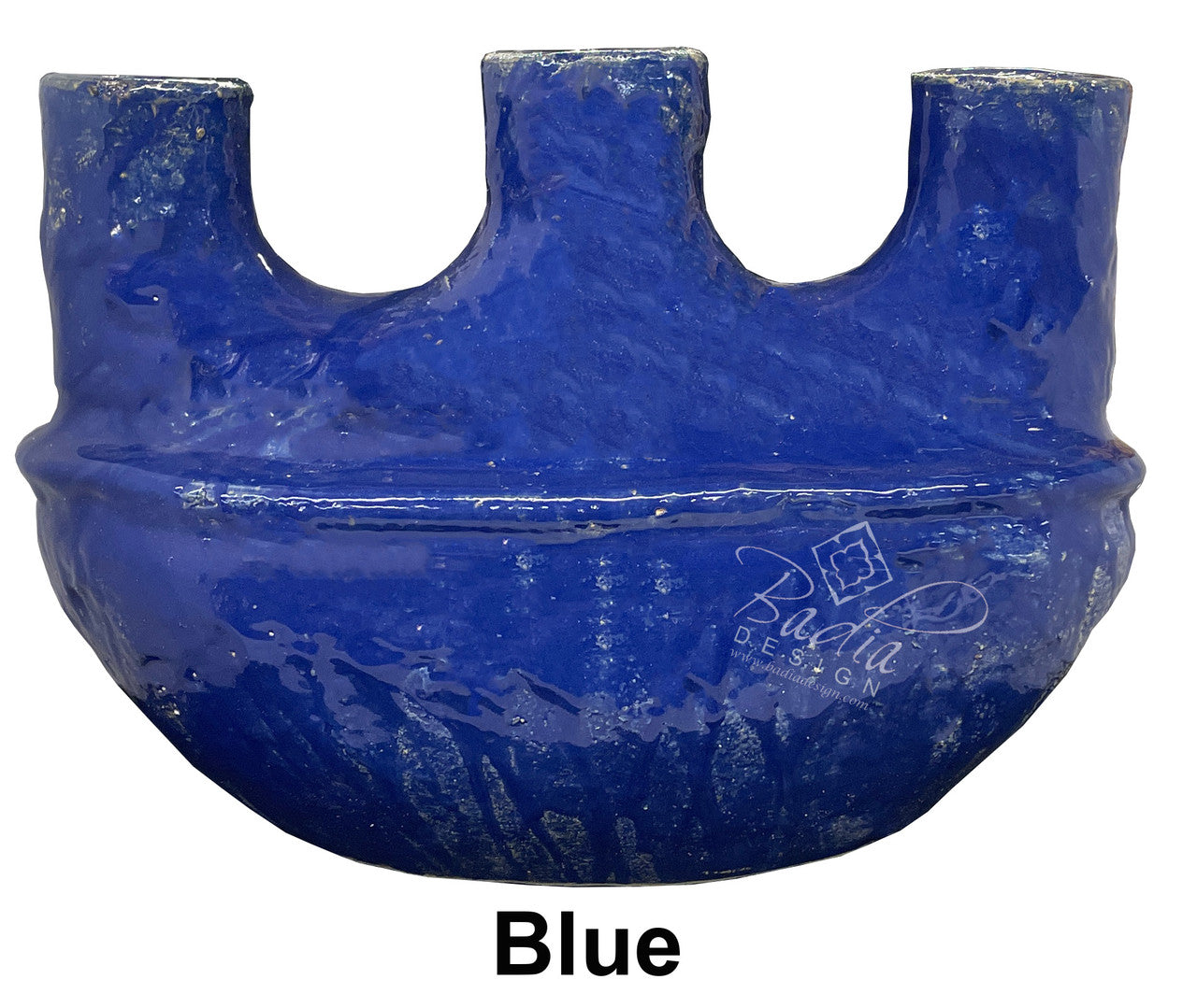 Hand Painted Wide Ceramic Flower Vase