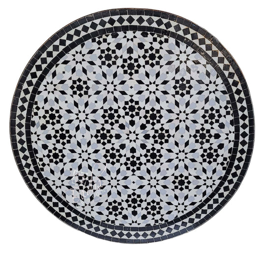 Multi-Color Intricately Designed Mosaic Tile Table Top