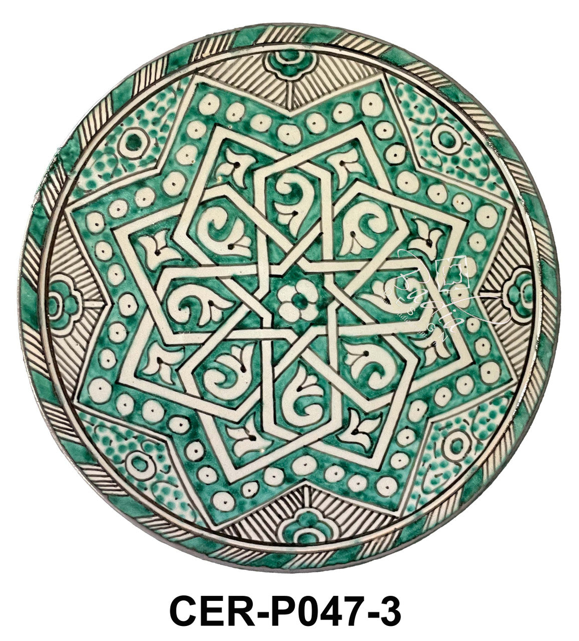 Hand Painted Multi-Color Ceramic Plates