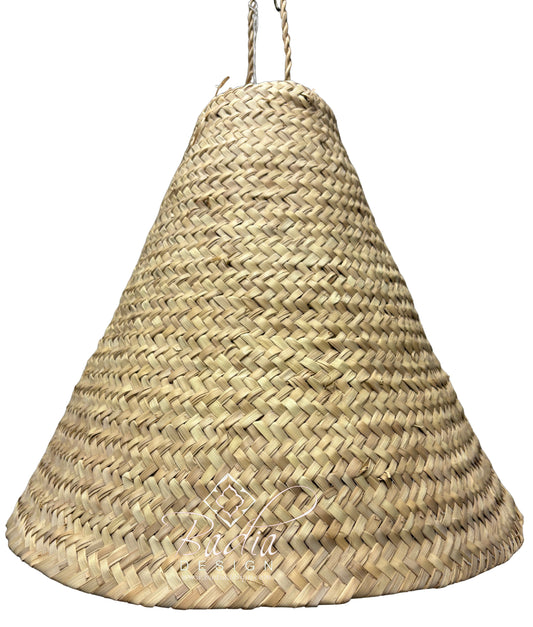 Classic Cone Shaped Raffia Lantern