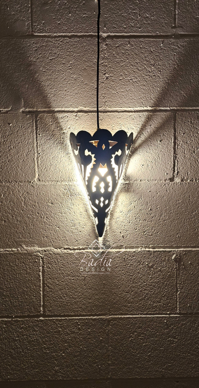 Cone Shaped Rustic Iron Wall Sconce