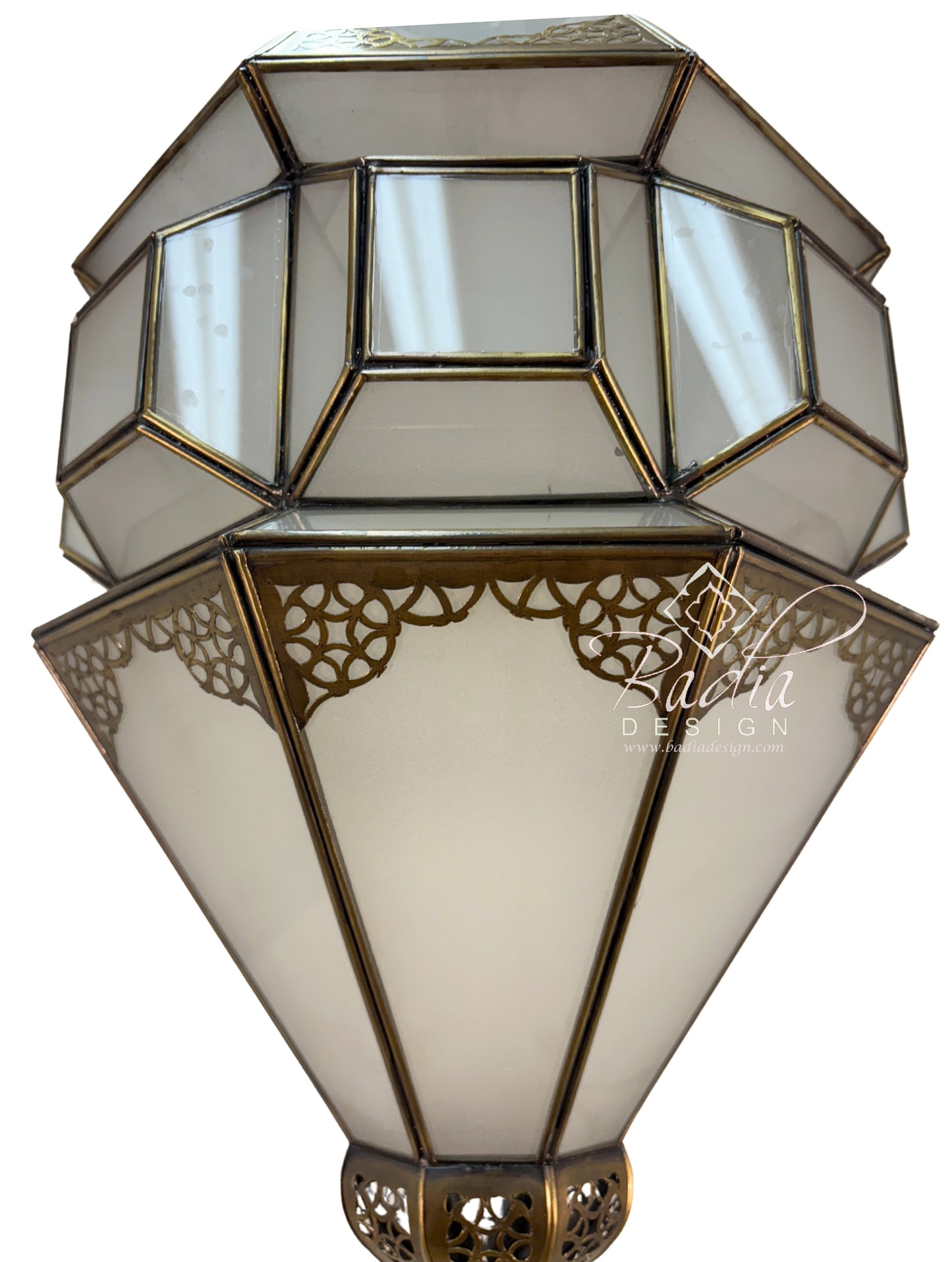 Moroccan Cubism Glass Ceiling Lanterns