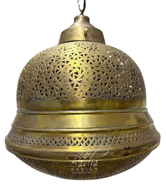 Dome Shaped Brass Chandelier