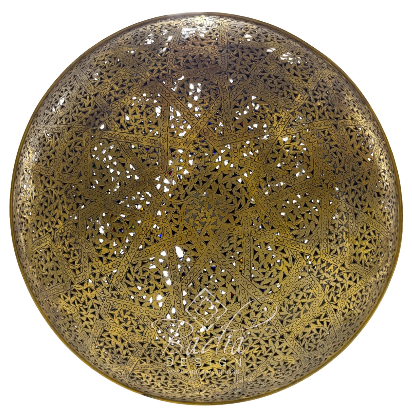 Dome Shaped Brass Chandelier