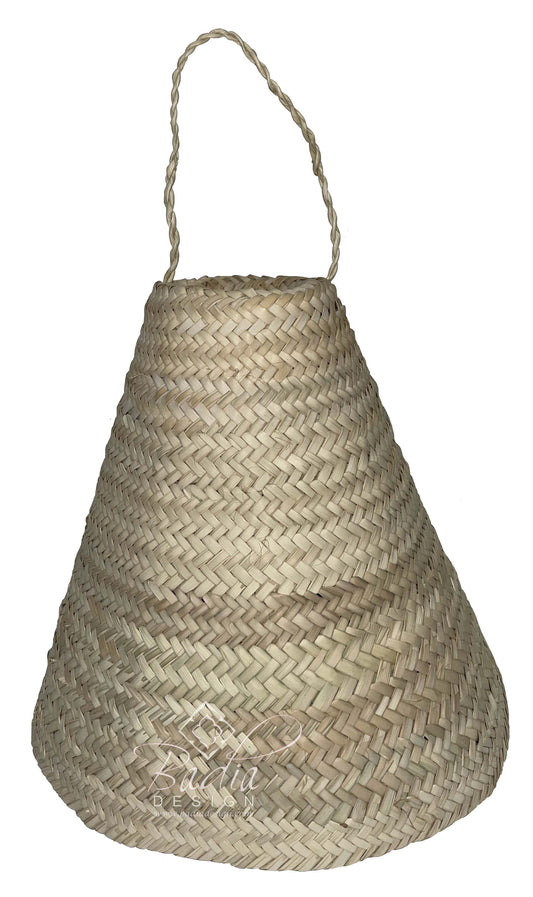Dome Shaped Handwoven Straw Lantern - HB021