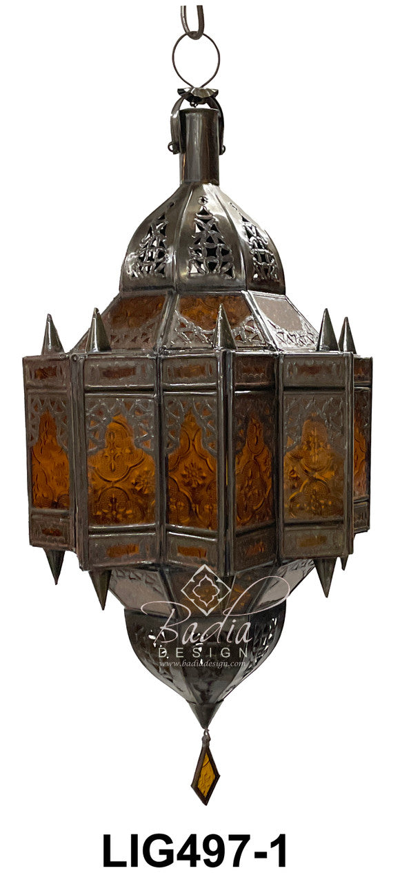 Multi-Color Hanging Glass Lanterns