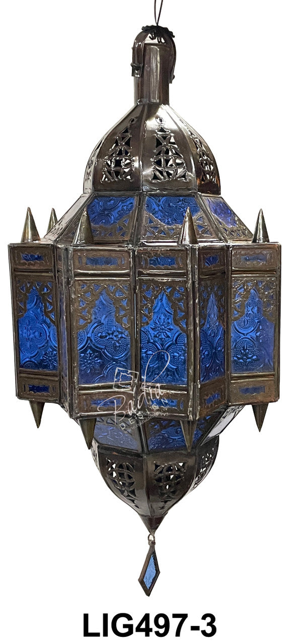 Multi-Color Hanging Glass Lanterns