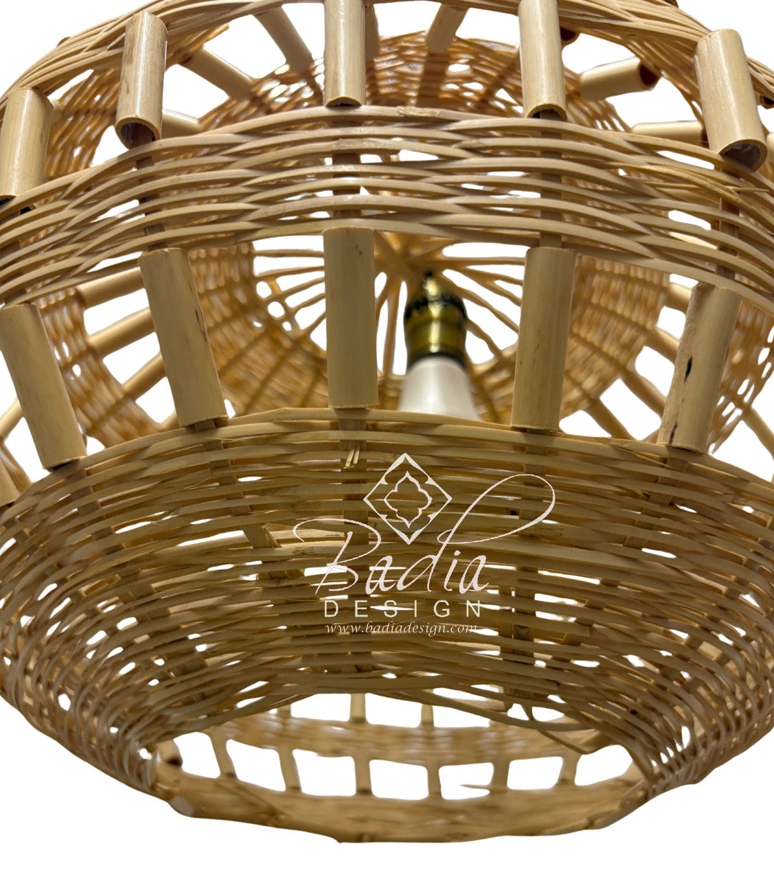 Handwoven Globe Shaped Raffia Lantern