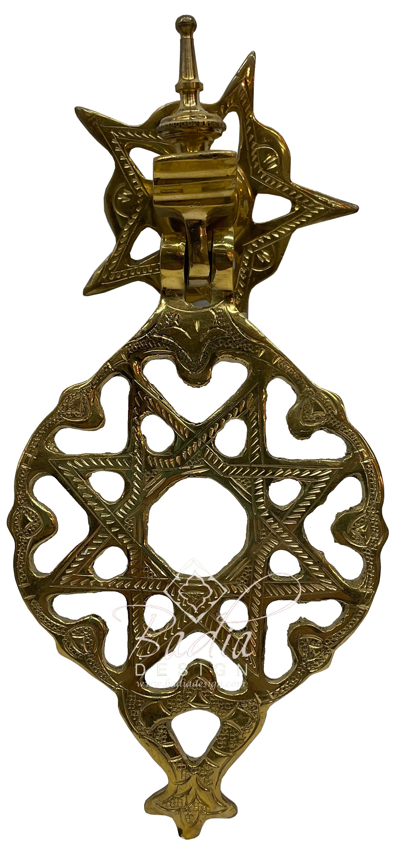 Hand Carved Brass Door Knocker - HD318