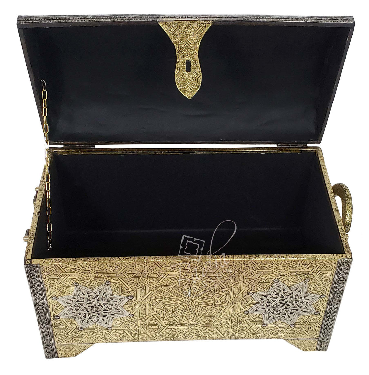 Hand Carved Embossed Brass Trunk