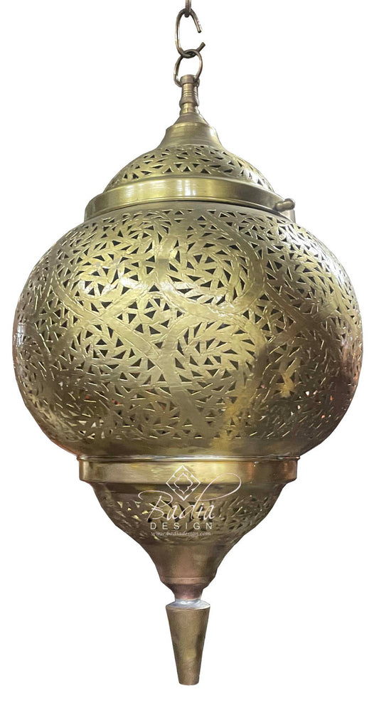 Intricately Hand Designed Brass Lantern