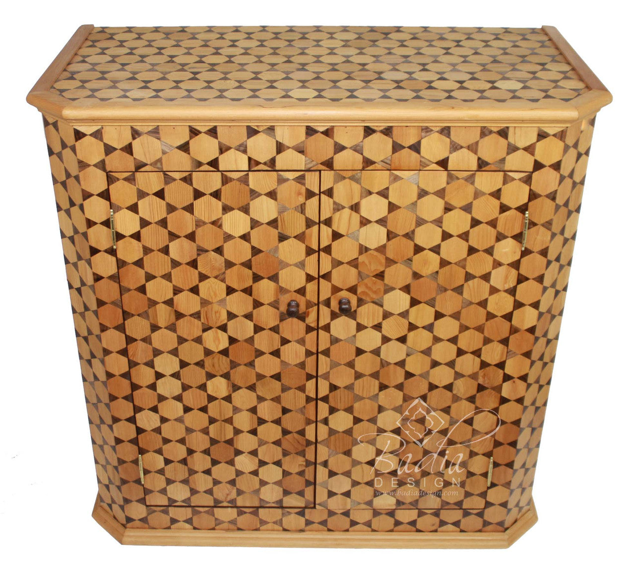 Hand Carved Cedar Wood Cabinet