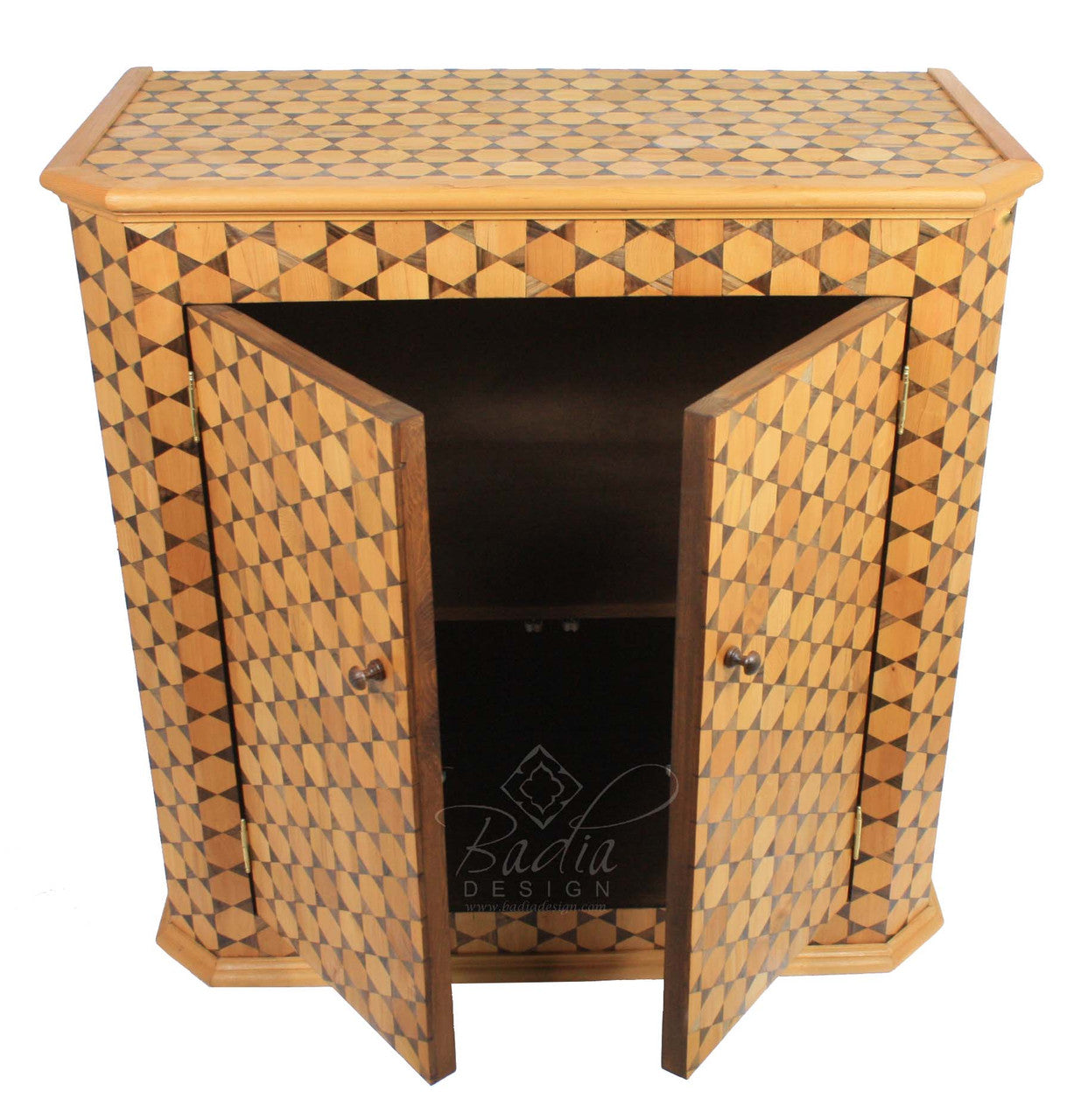 Hand Carved Cedar Wood Cabinet