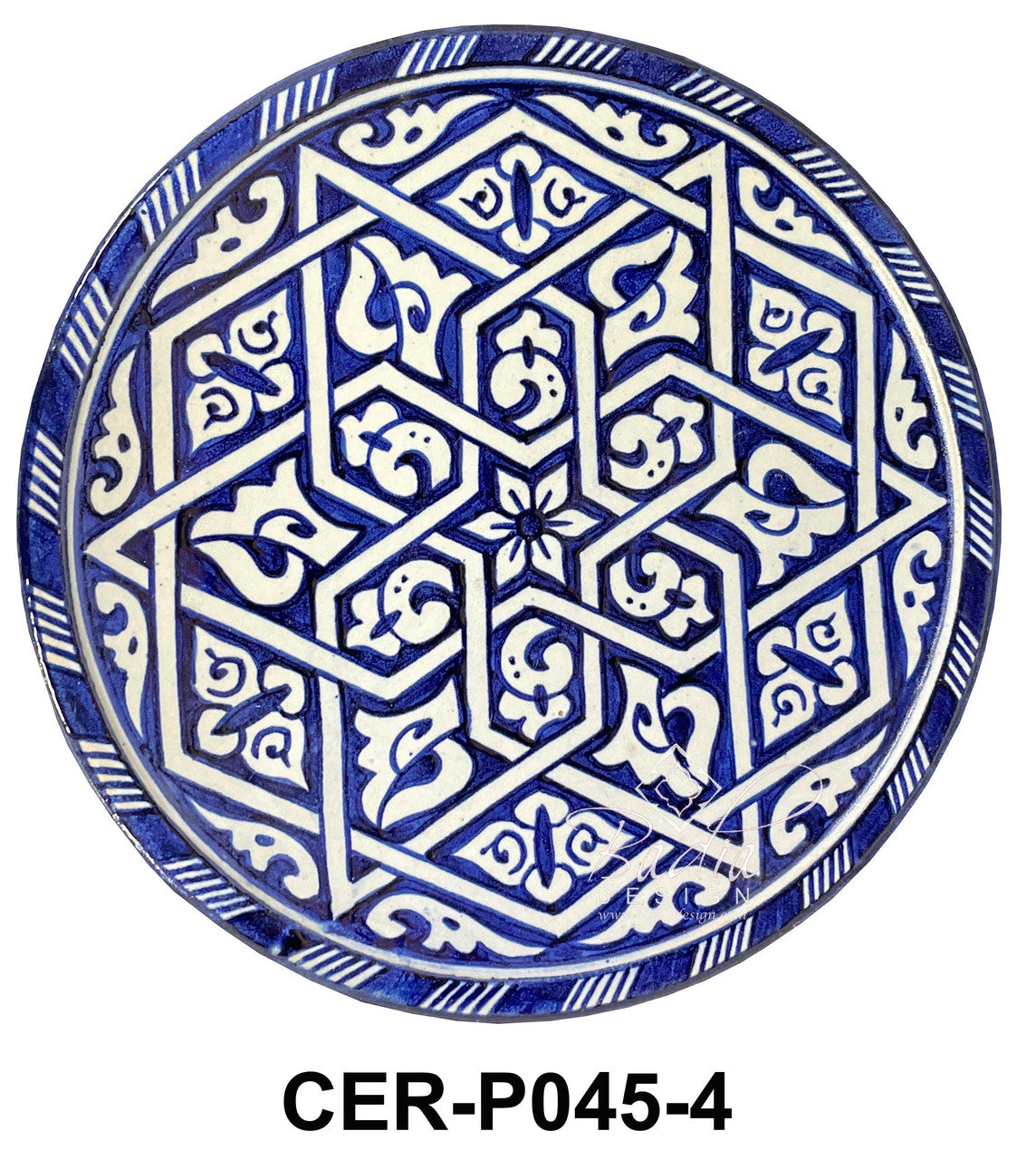 Hand Painted Multi-Color Ceramic Plates