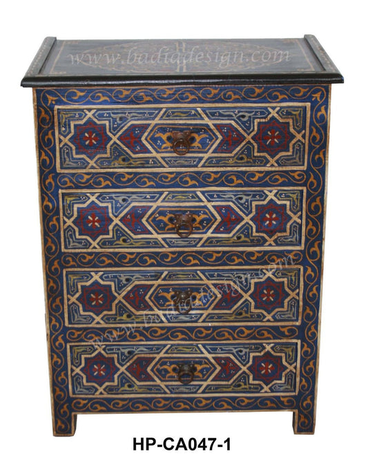 Moroccan Hand Painted Nightstand