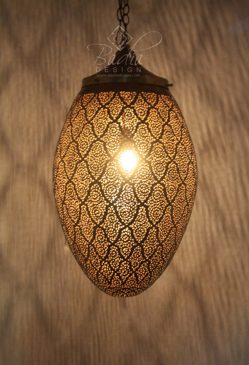 Hand Punched Brass Chandelier