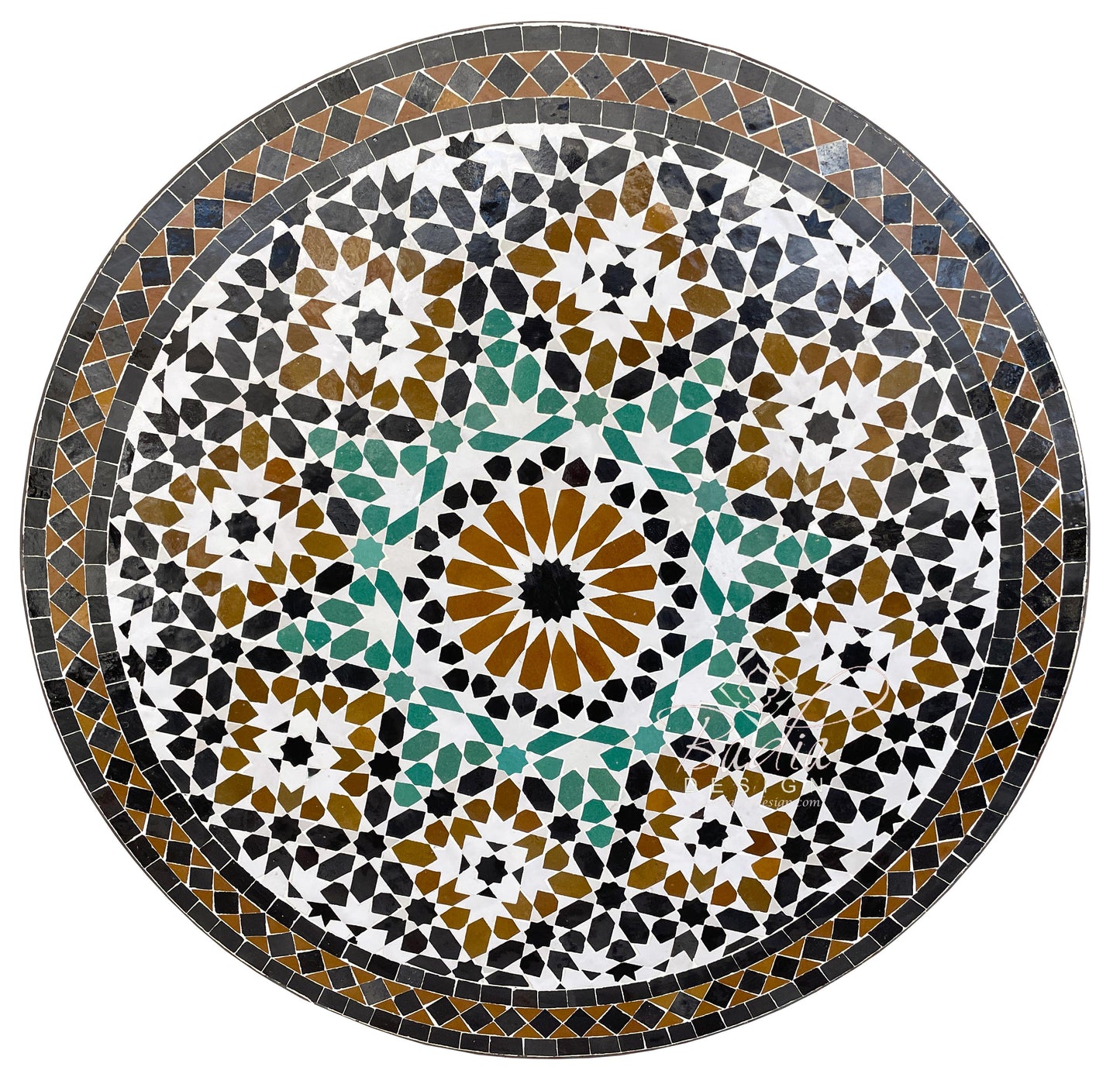 Multi-Color Intricately Designed Tile Table Top