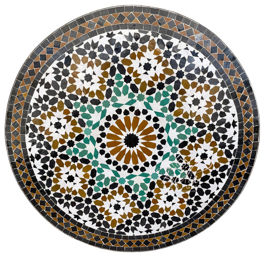 Multi-Color Intricately Designed Tile Table Top