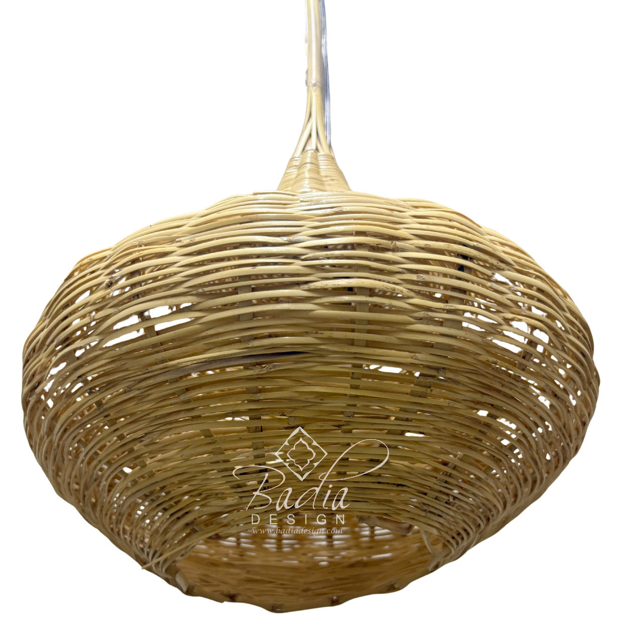 Handwoven Teardrop Shaped Raffia Lantern