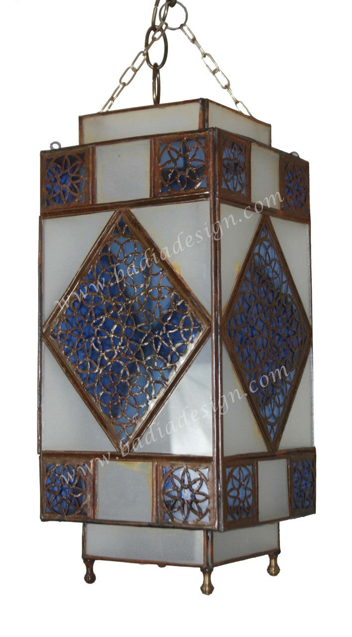 Hanging Lanterns with Multi Color Glass