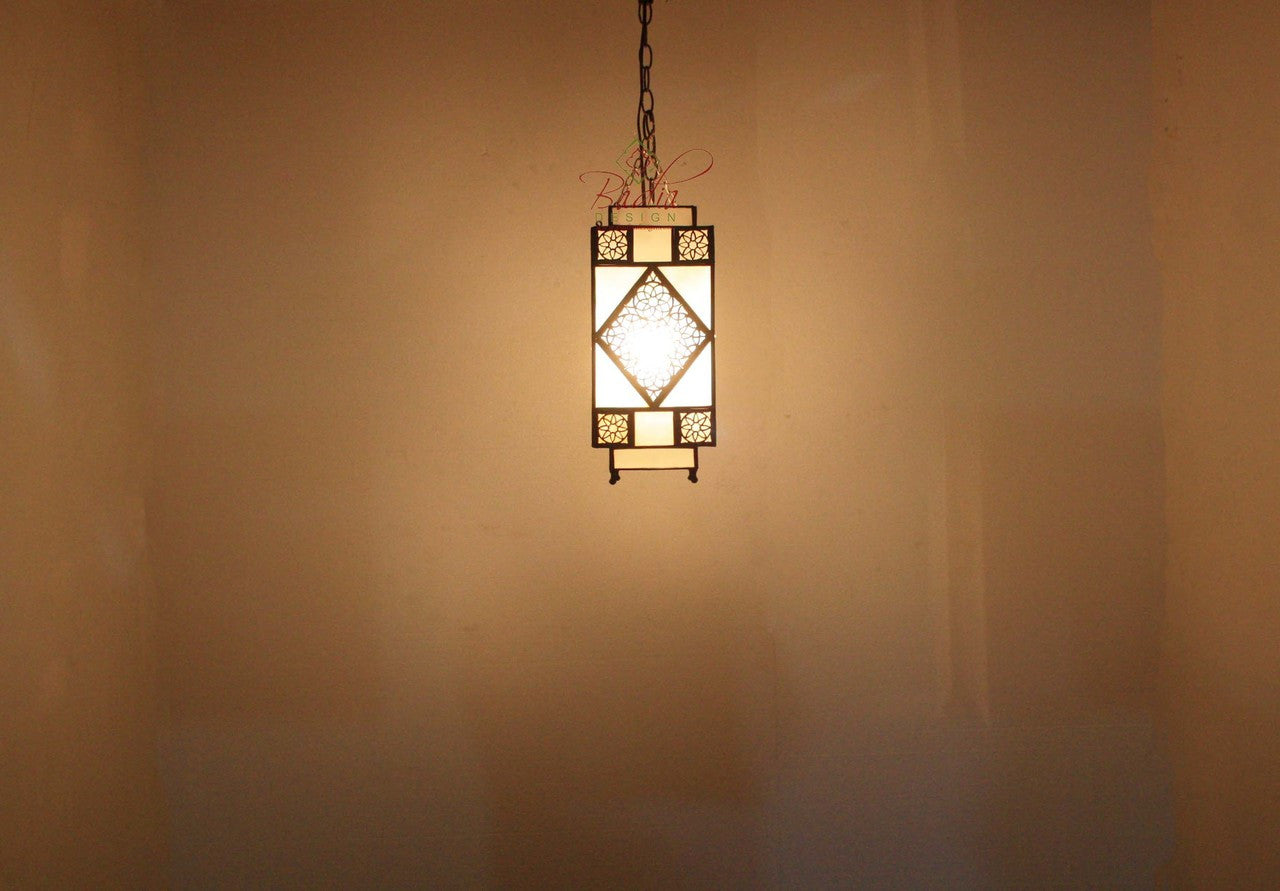 Hanging Lanterns with Multi Color Glass