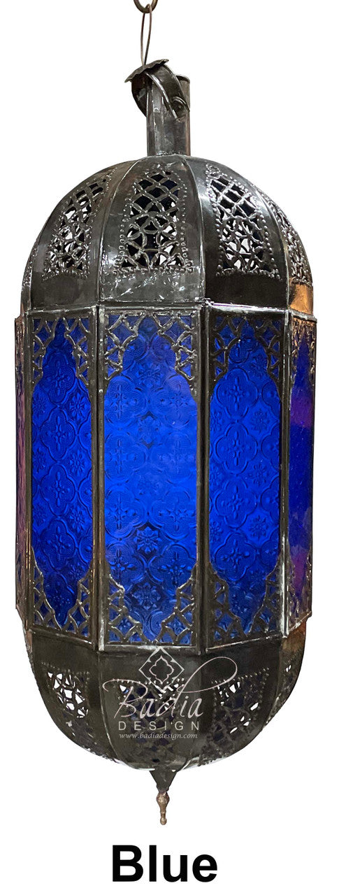 Hanging Multi-Color Glass Lanterns