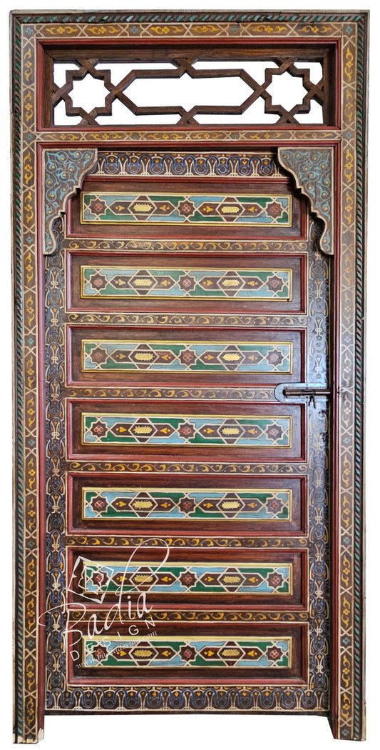 Red Multi-Color Hand Painted Wooden