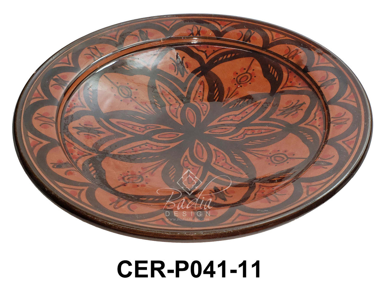 Large Hand Painted Ceramic Plate