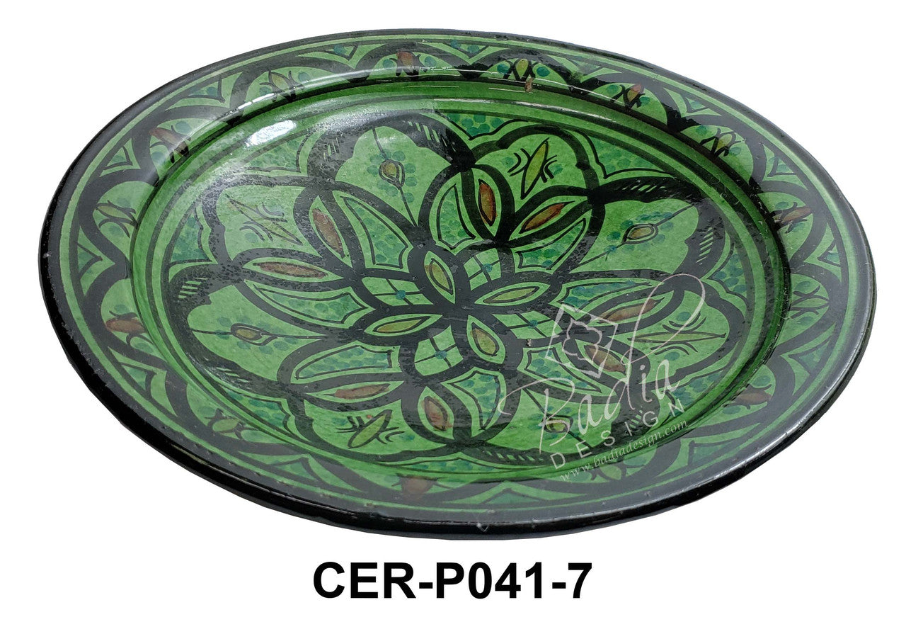 Large Hand Painted Ceramic Plate