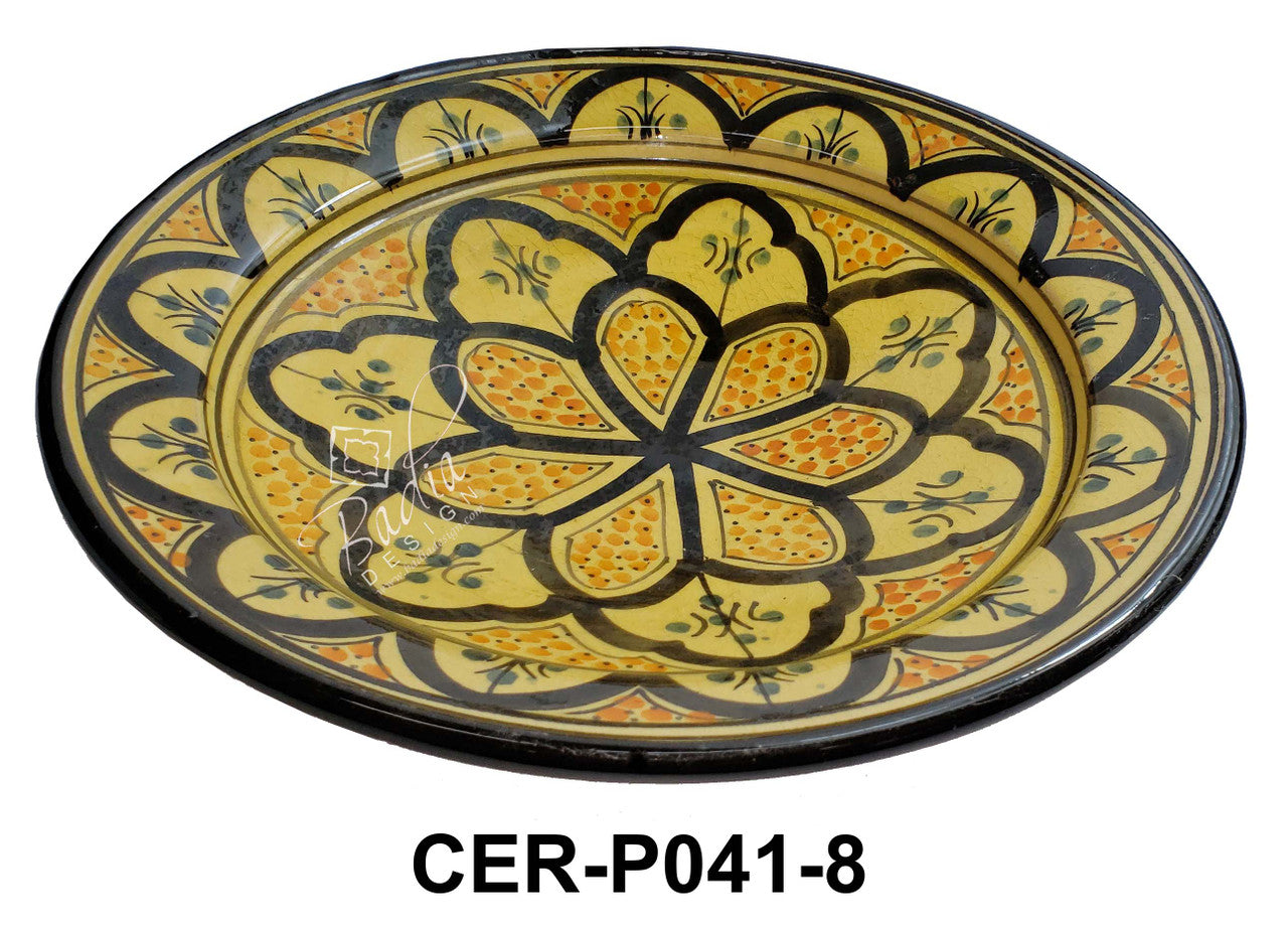 Large Hand Painted Ceramic Plate