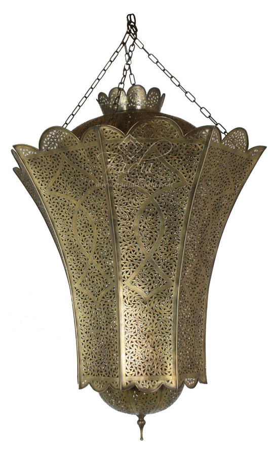 Large Hand Crafted Brass Chandelier