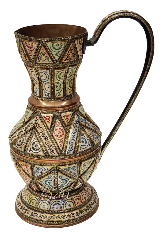 Decorative Metal and Bone Water Pitcher - HD228