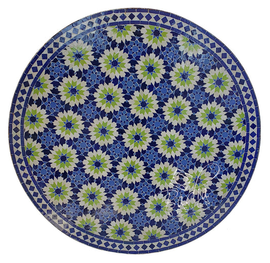 Intricately Designed Moroccan Mosaic Tile Table Top