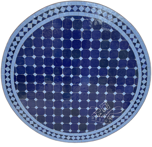 Blue Ceramic Tile Table Top