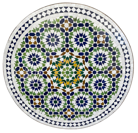 Multi-Color Intricately Designed Tile Table Top