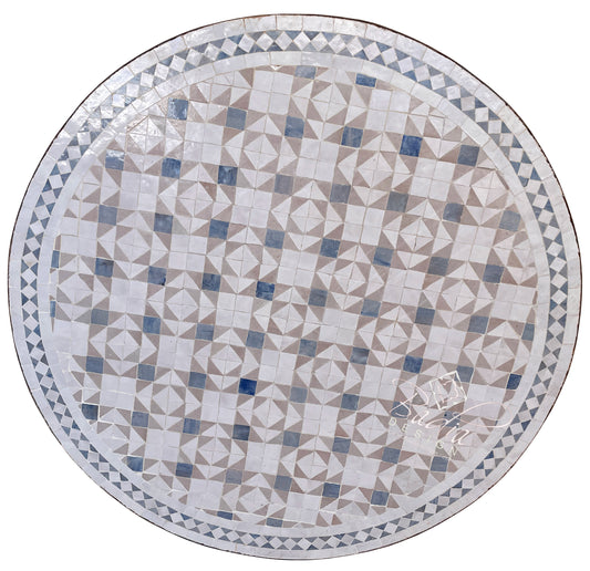 Round Moroccan Mosaic Tile Table Top