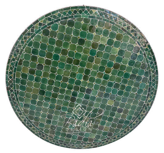 48 Inch Green Mosaic Tile Table Top