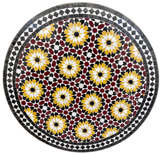 Multi-Color Intricately Designed Tile Table Top