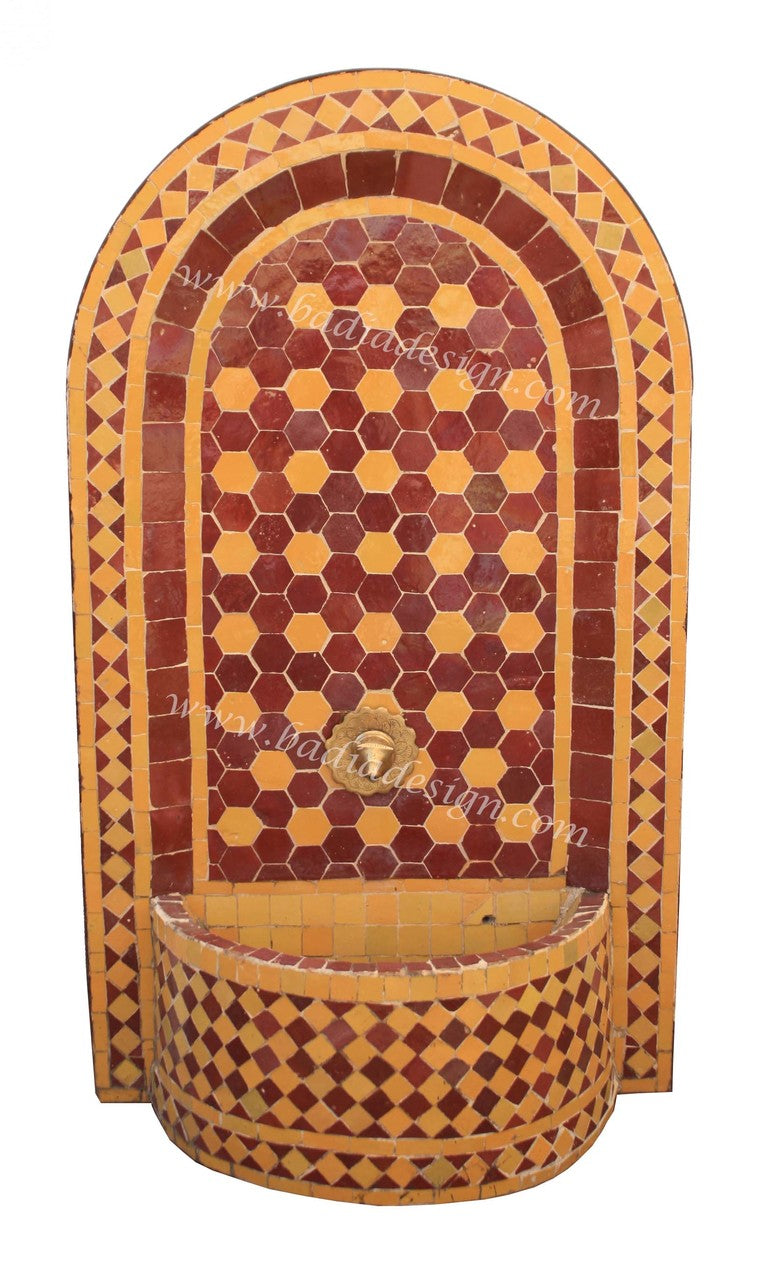 Moroccan Mosaic Water Fountain