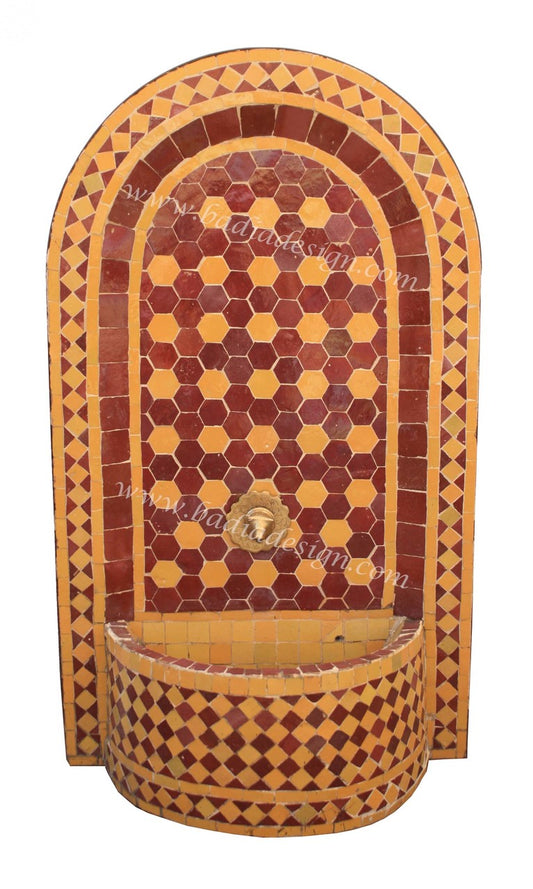 Moroccan Mosaic Water Fountain