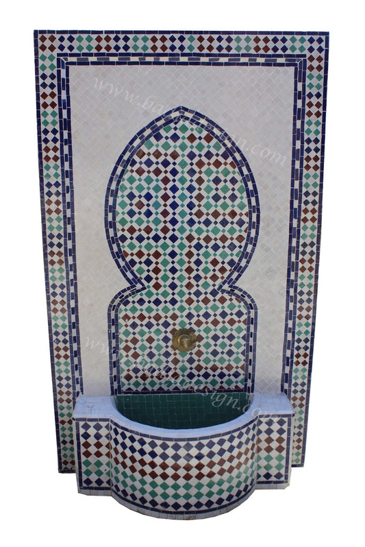 Moroccan Mosaic Water Fountain