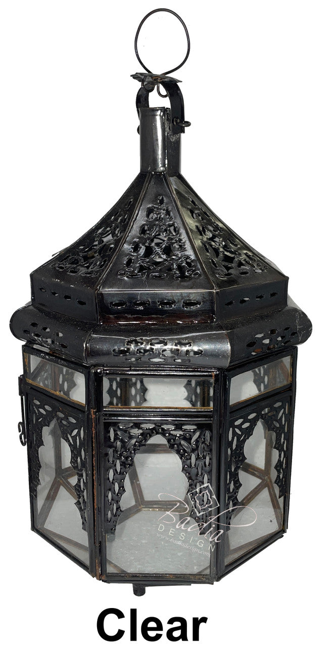 Hanging Multi-Color Glass Lanterns